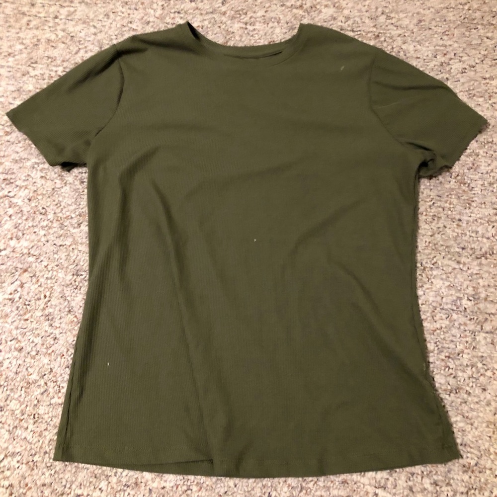 Women’s Army Green Plain Top